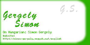 gergely simon business card